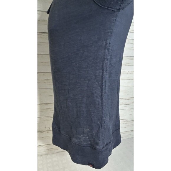 Faherty Hoodie Men Small Blue Organic Cotton Lightweight Pullover Slub Knit - Picture 7 of 14